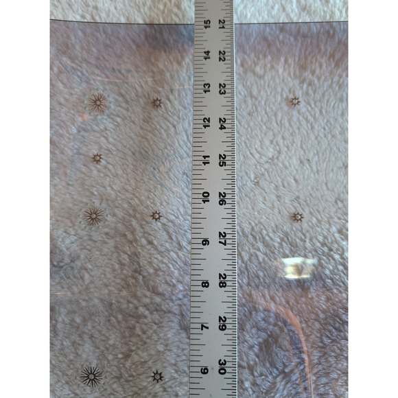 15" Square MCM Glama Glass Atomic Starburst 3 Divisions EUC - Picture 5 of 6